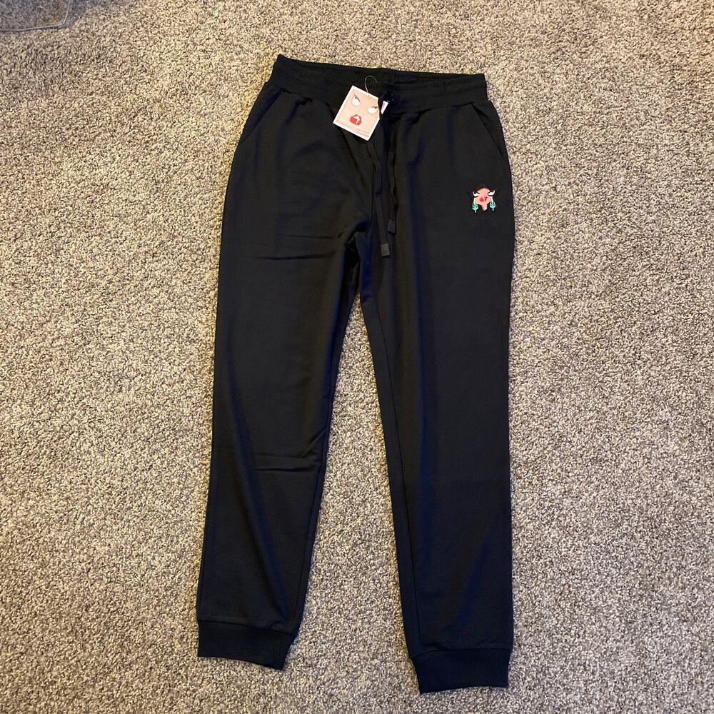 Badgley Mischka Black French Terry Jogger Pant with Pockets - M